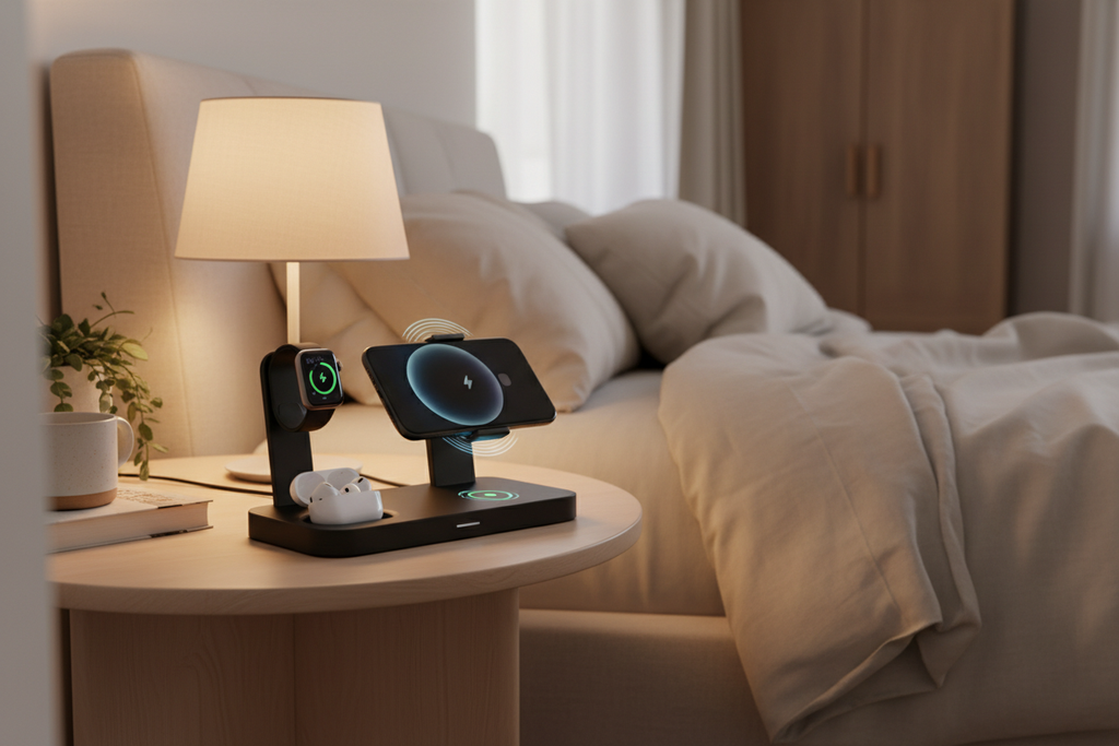 Station de charge lifestyle chambre