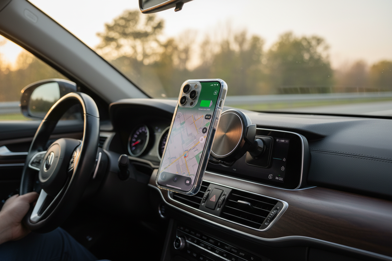Support MagSafe lifestyle voiture iPhone