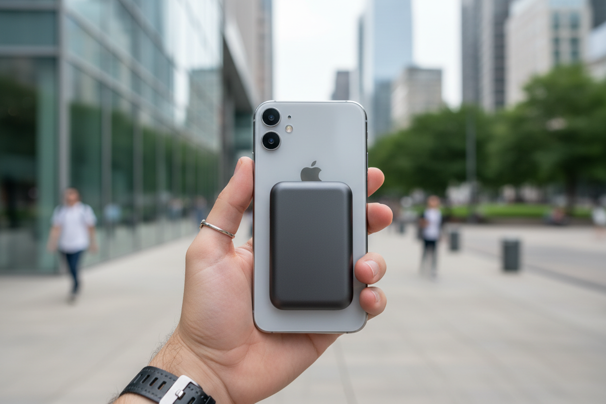 Batterie externe magnétique lifestyle iPhone